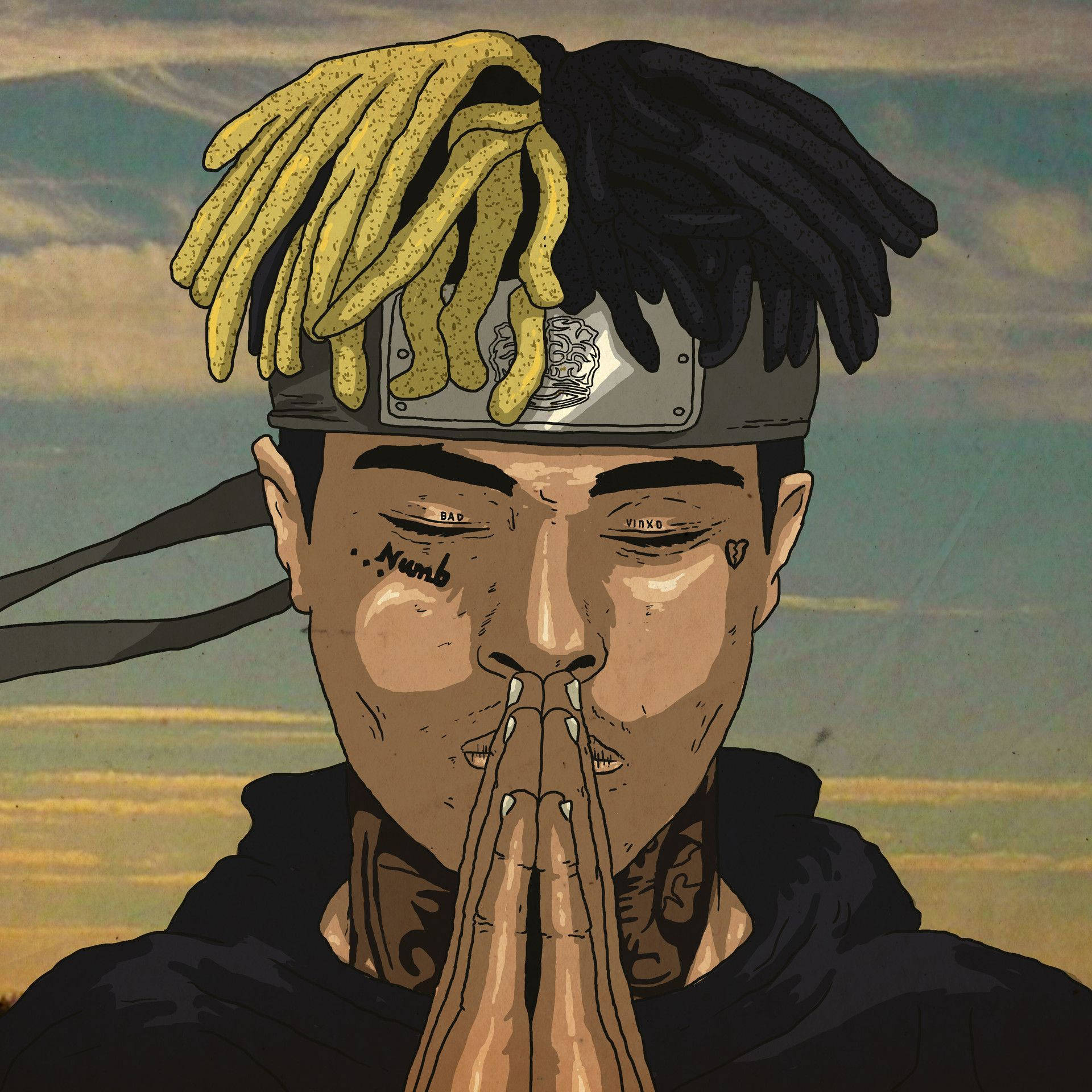 Xxxtentacion Anime Rukoileva Räppäri Taustakuvat