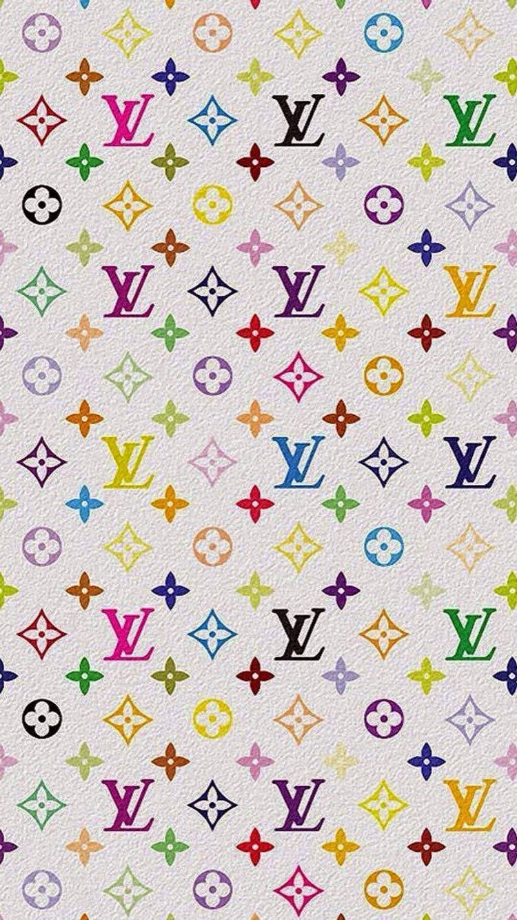 Y2k-estetiikka Lv-monogrammilogo Taustakuvat