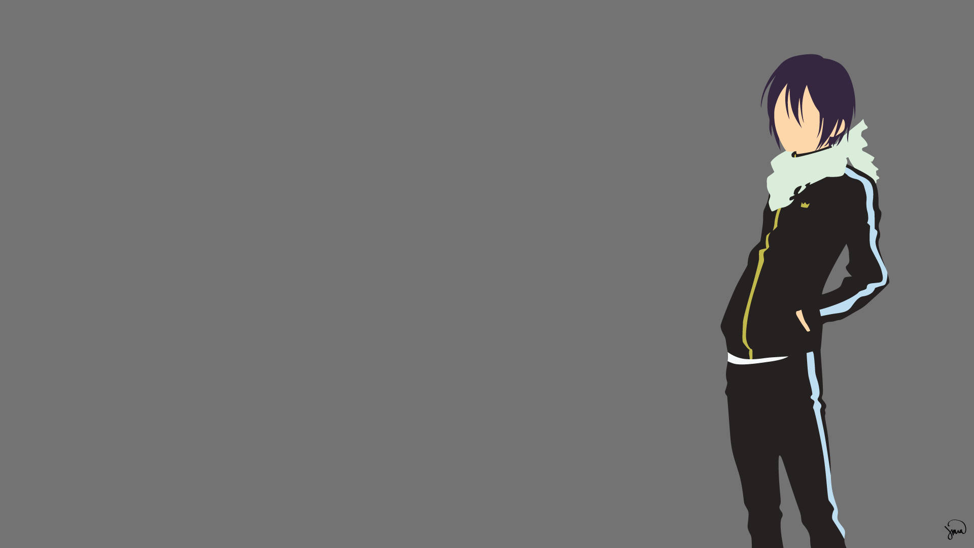 Yato Noragami Minimalistinen Anime Taustakuvat