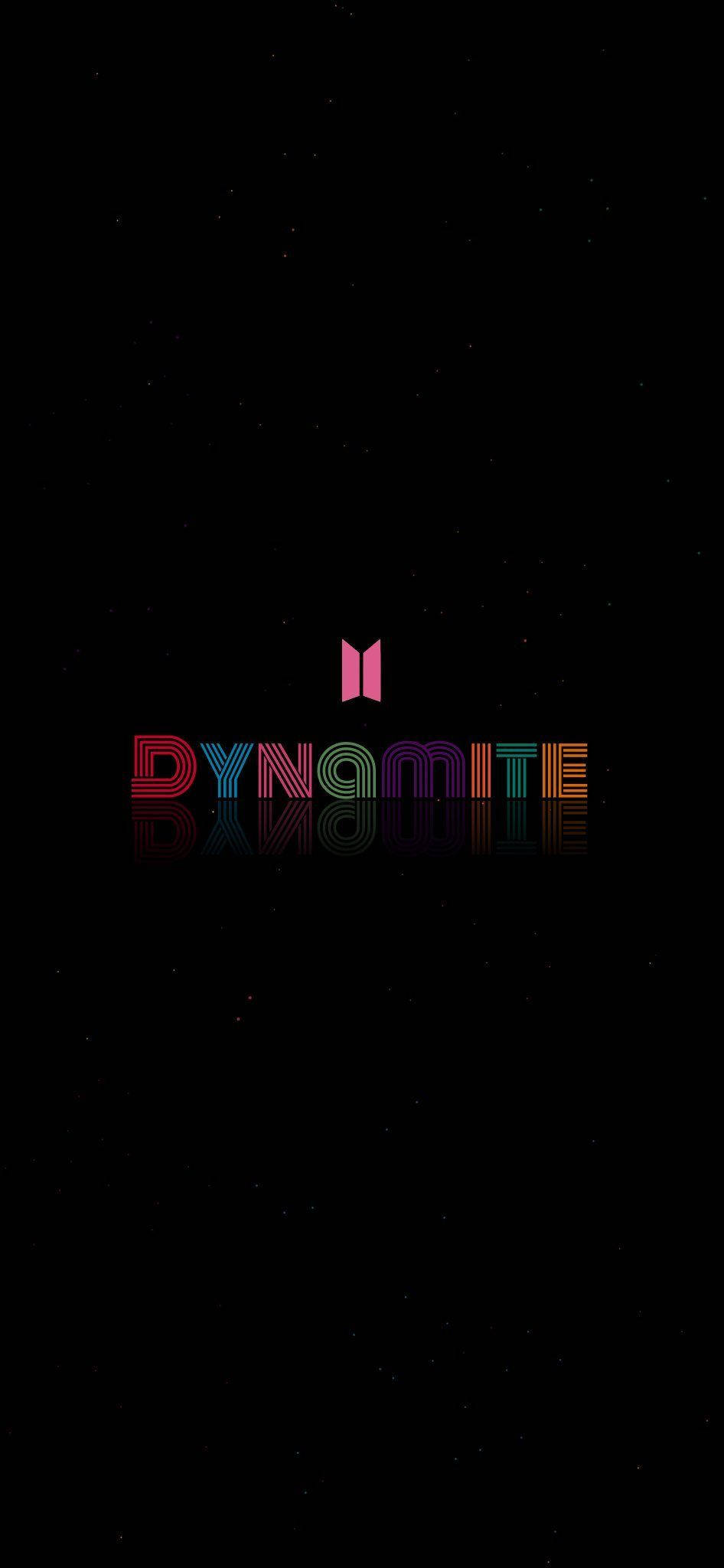 Yksinkertainen musta BTS Dynamite -logo Taustakuvat