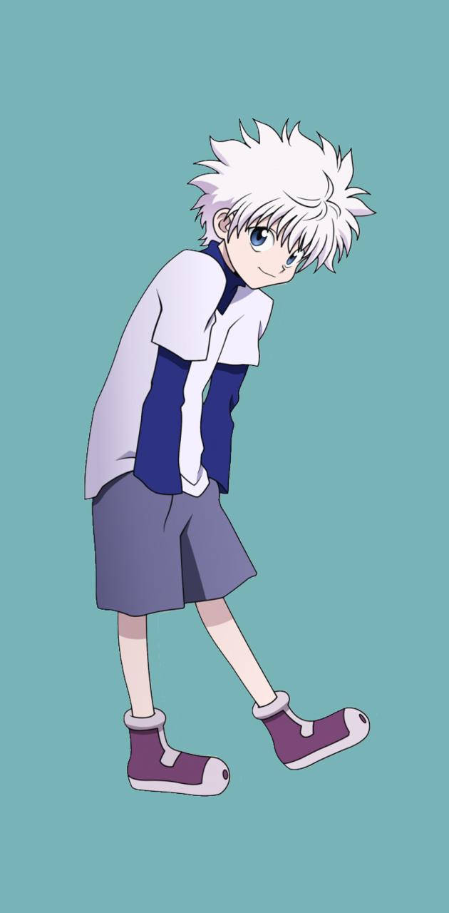 Yksinkertainen söpö Killua-animepoika Taustakuvat