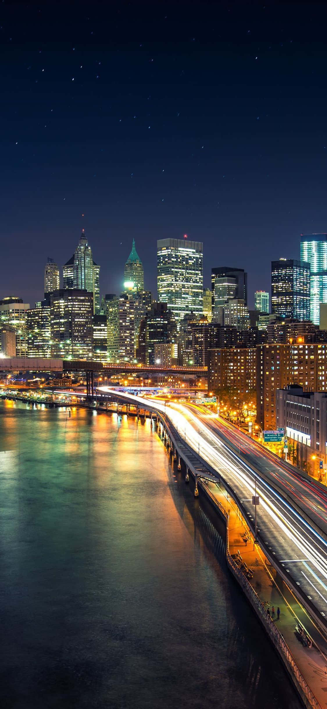 Yleiskuva New Yorkin horisontista iPhone X:llä Taustakuvat