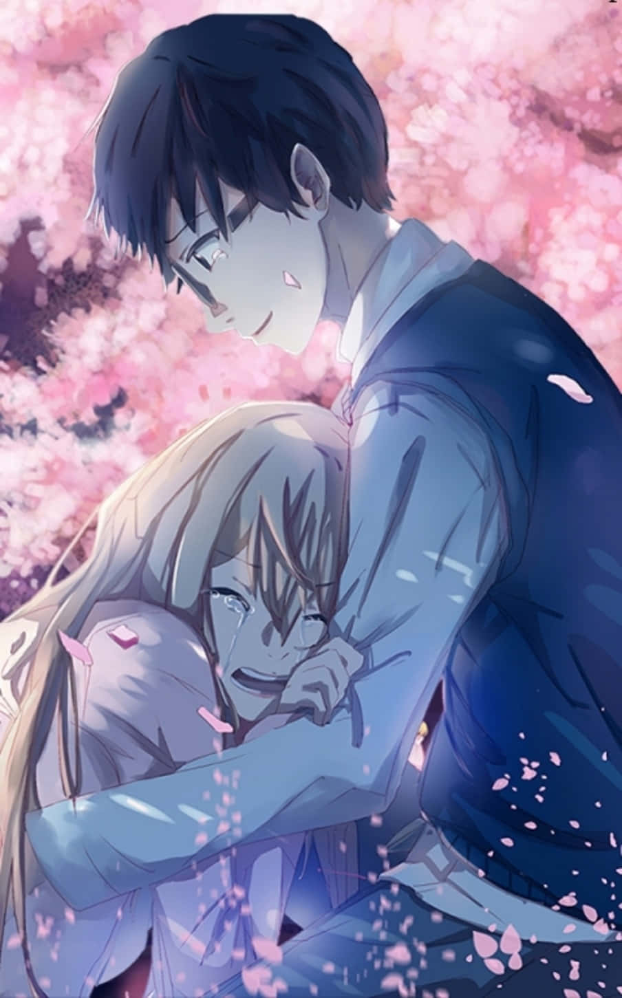 Your Lie In April iPhone Kaori itkee halaten -kuvat Taustakuvat