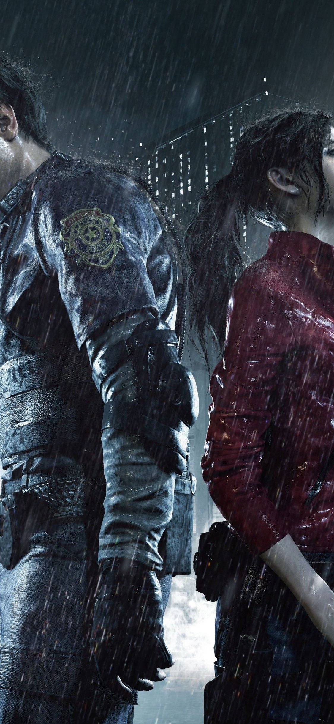 Ystävät jälleen yhdessä – Leon Kennedy ja Claire Redfield Resident Evil 2 Remakessa Taustakuvat