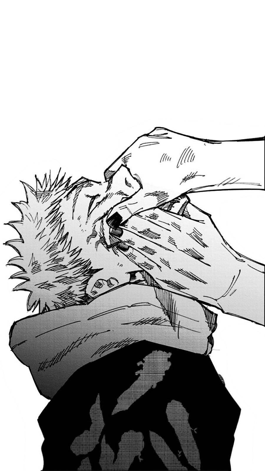 Kuristava Itadori Yuji Jujutsu Kaisen -taustakuva