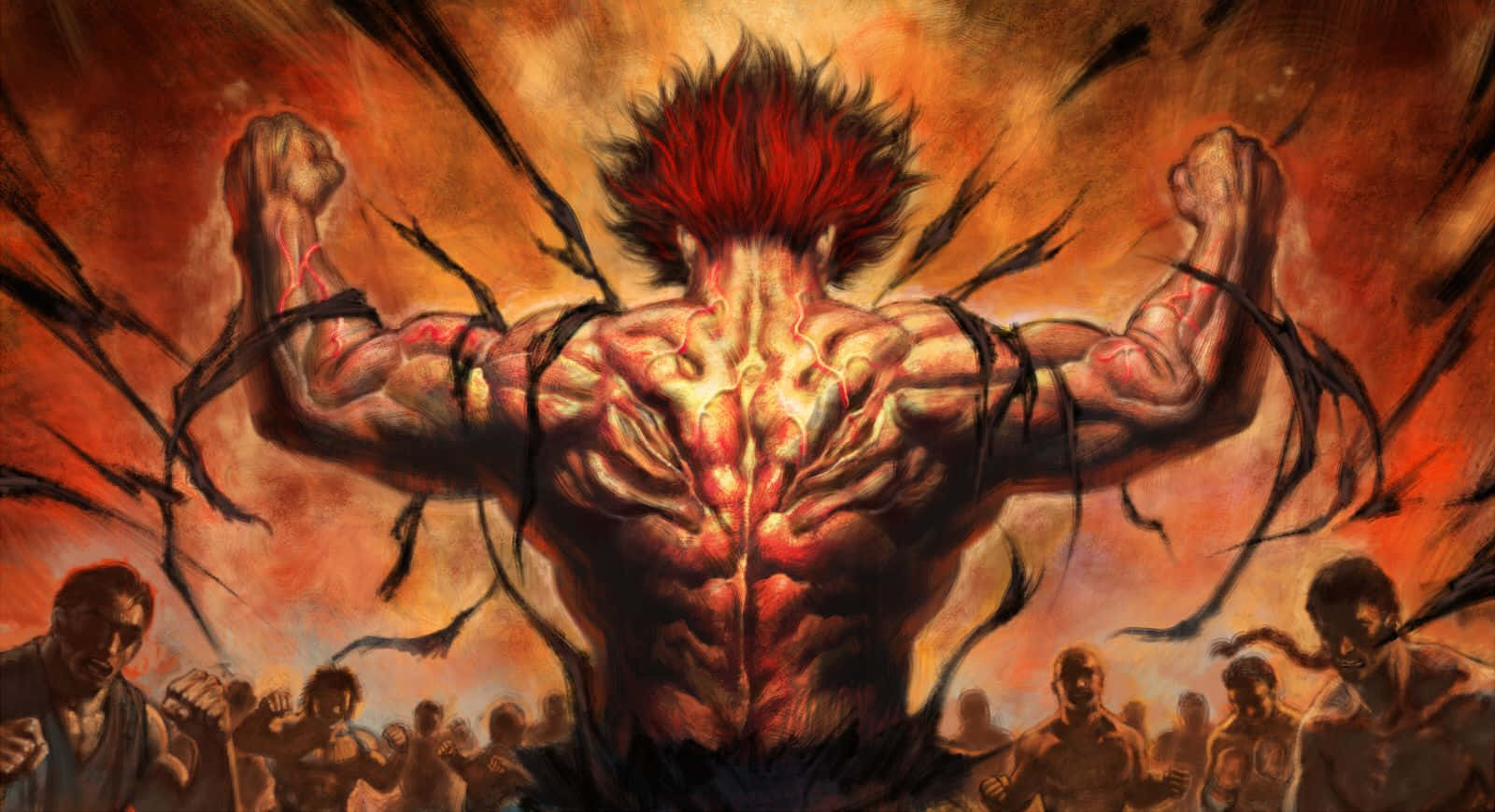Yujiro Hanma Anime Työpöytä Taustakuvat