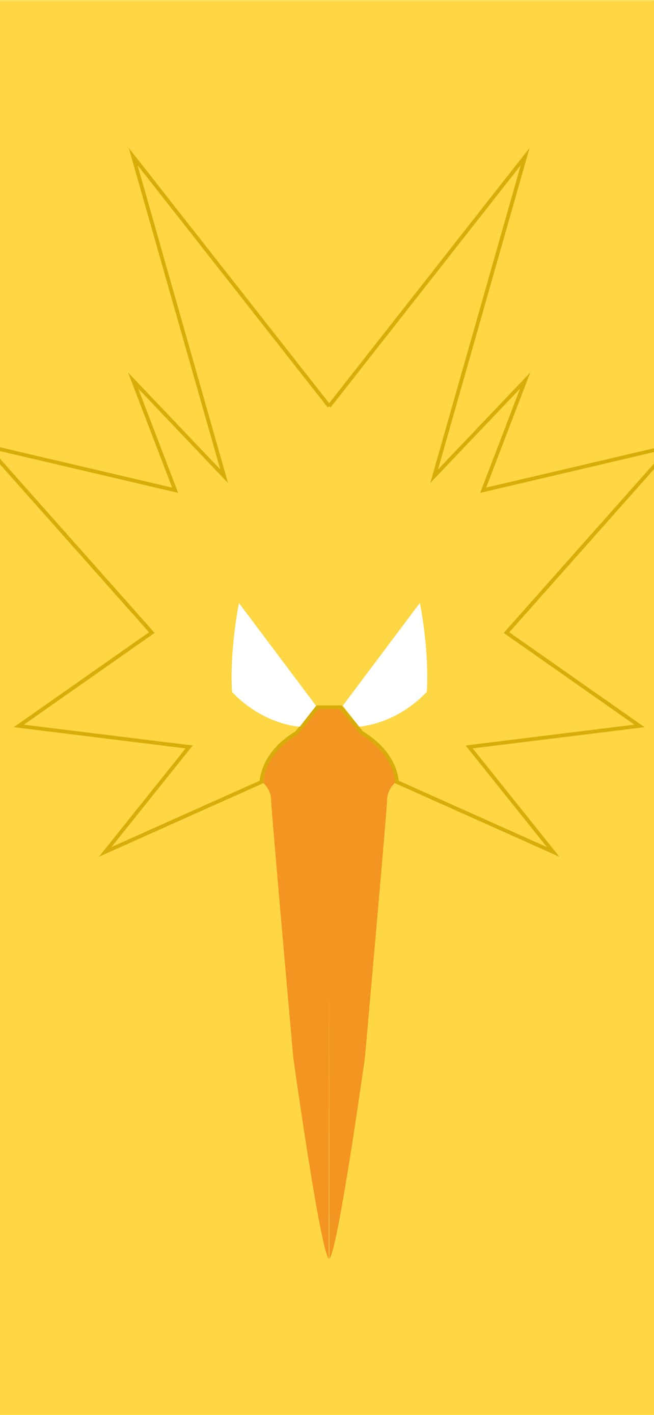 Zapdos minimalistiset kasvot Taustakuvat