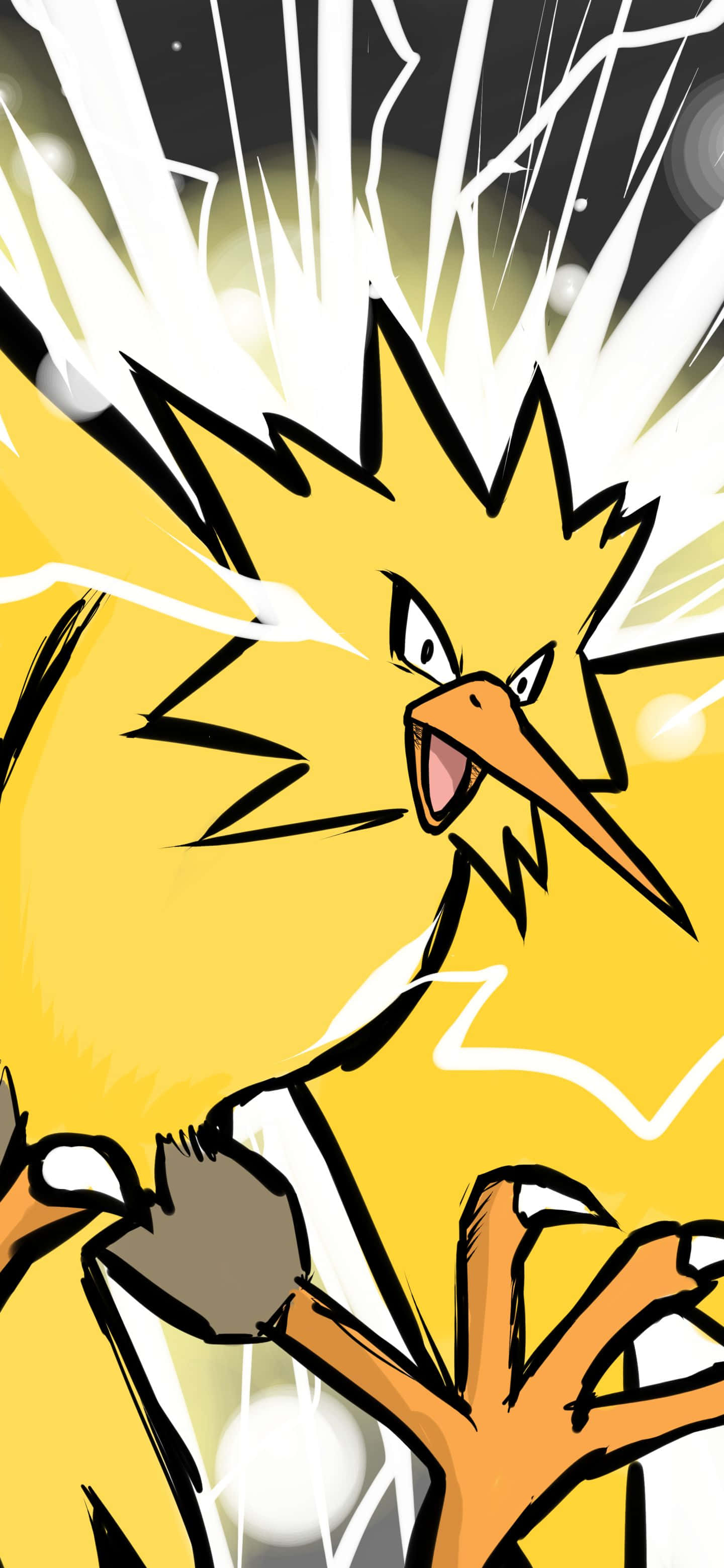 Zapdos värillinen mangapaneli Taustakuvat