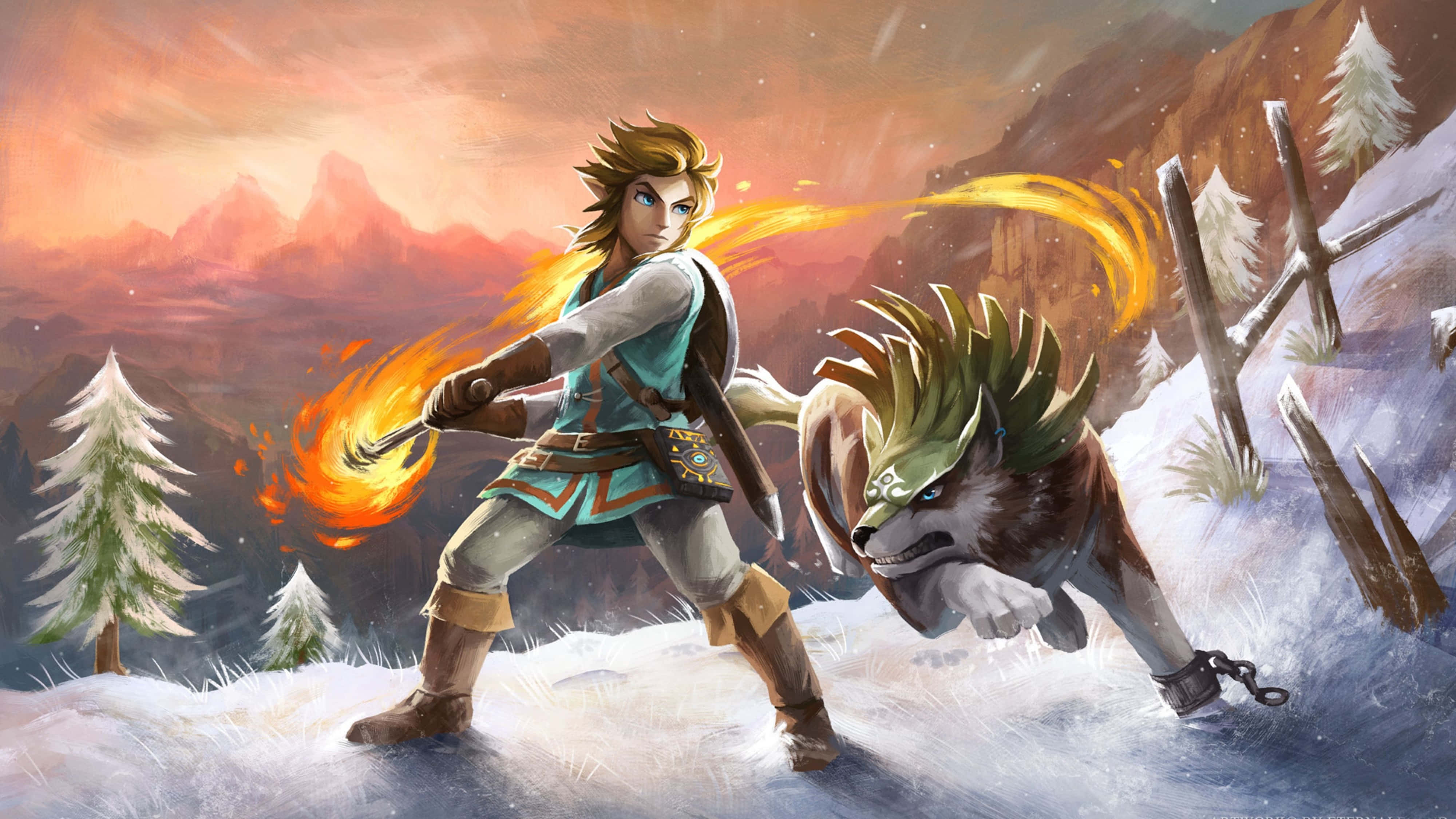 Zelda Breath Of The Wild 4K Eläimen Kesytys Taustakuvat