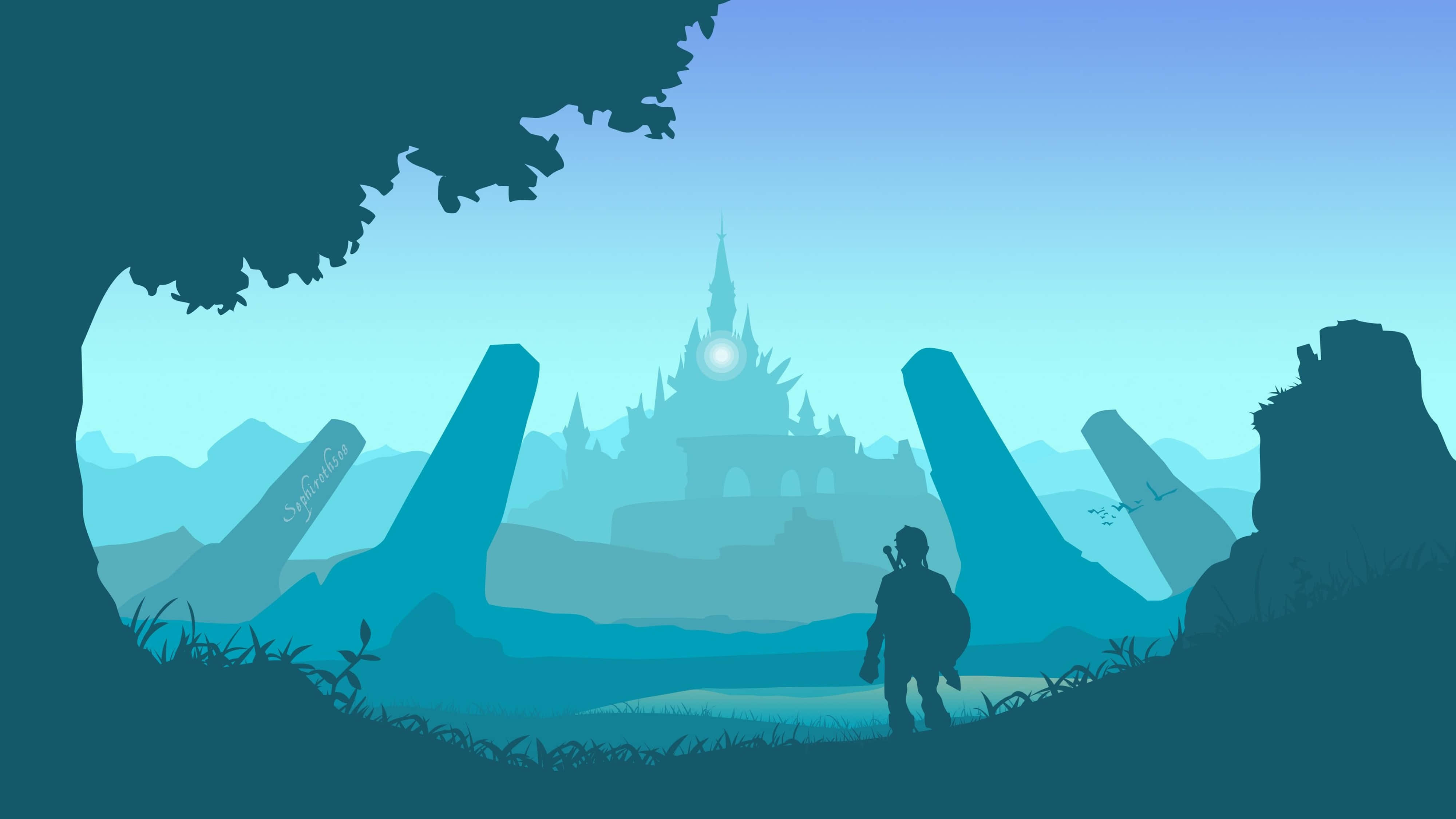 Zelda Breath Of The Wild 4K linna Taustakuvat