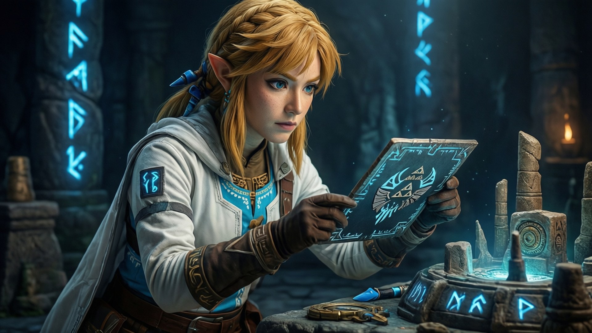 Zelda tutkijana Taustakuvat