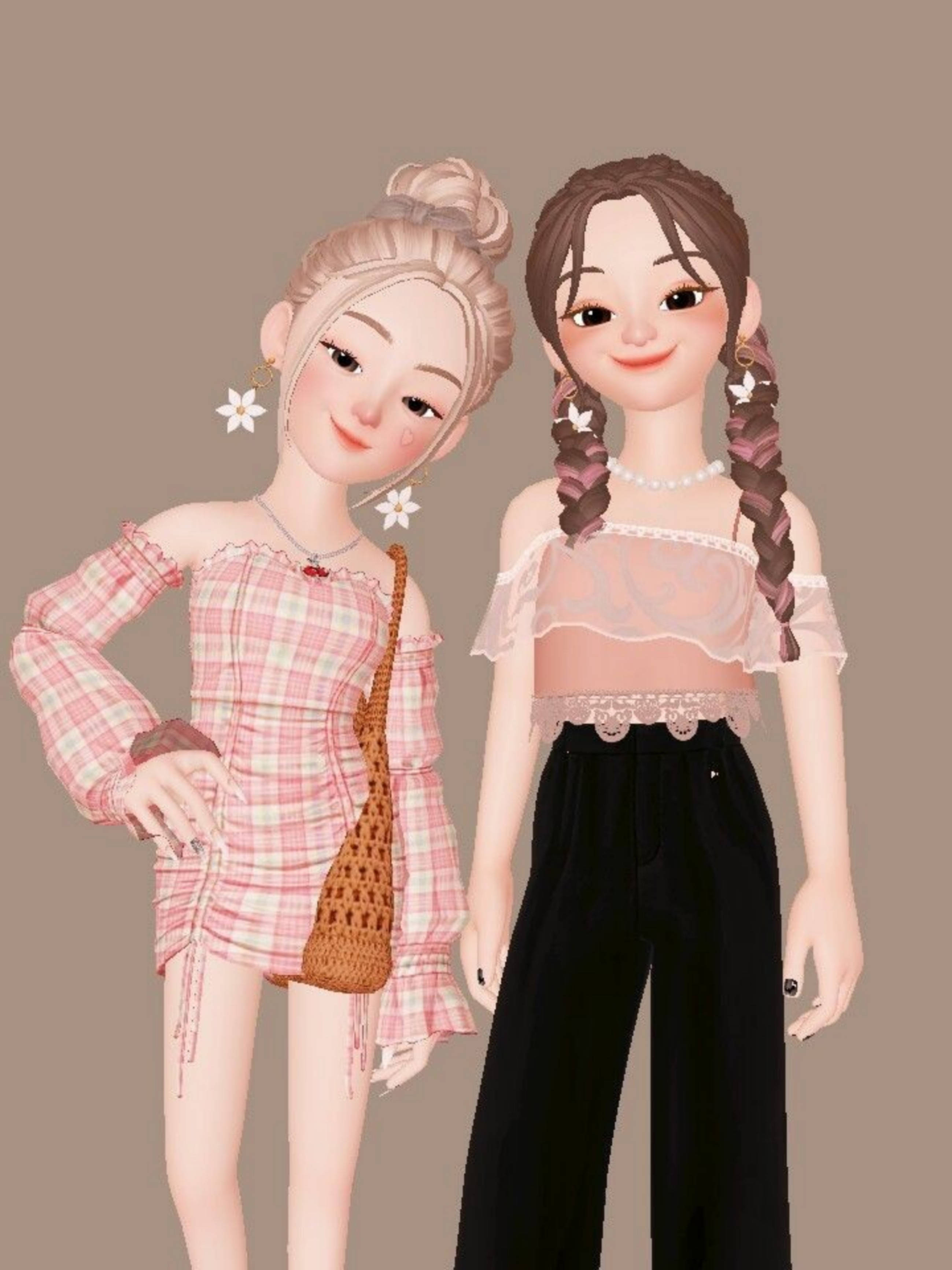 Zepeto Muodikkaat Sarjakuvatyttö Taustakuvat