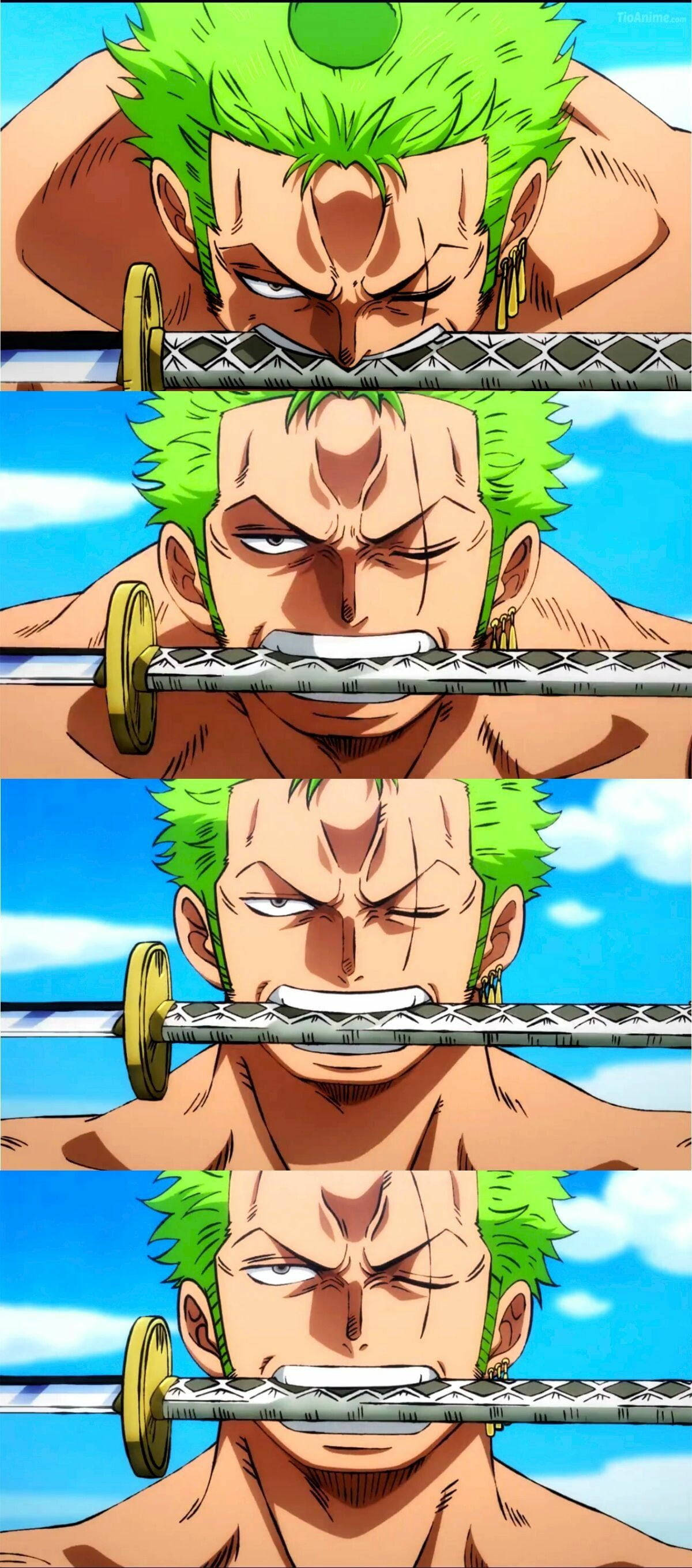 Zoro PFP Miekka Anime Kollaasi Taustakuvat
