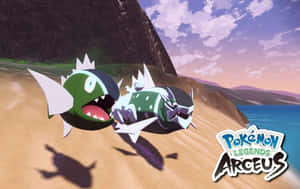 3D Basculin Pokémon Legends Arceuksessa — Videopeli GIF Taustakuvat