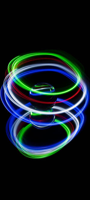 3D-pallo neonpuhelin — Samsung Galaxy S20 Taustakuvat
