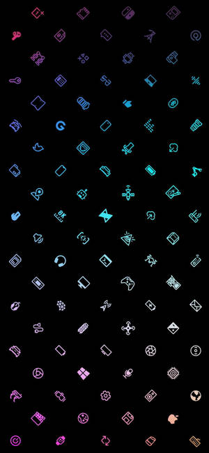 Aesthetic Icons Gaming Logo HD — iPhone 16e Taustakuvat