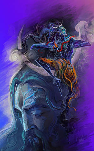 Aghori Shiva Taide — Galaxy Tab Active5 Taustakuvat