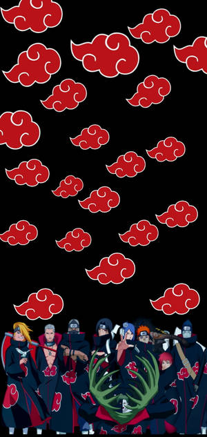 Akatsuki-logo Shinobi-klaani — Naruto iPhone GIF Taustakuvat