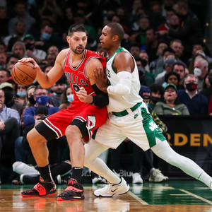 Al Horford yrittää äärimmäisesti estää -taustakuva — 1:1 Taustakuvat