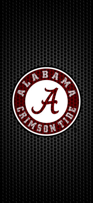 Alabama Crimson Tide musta metallitaide -taustakuva — iPhone 14 Taustakuvat