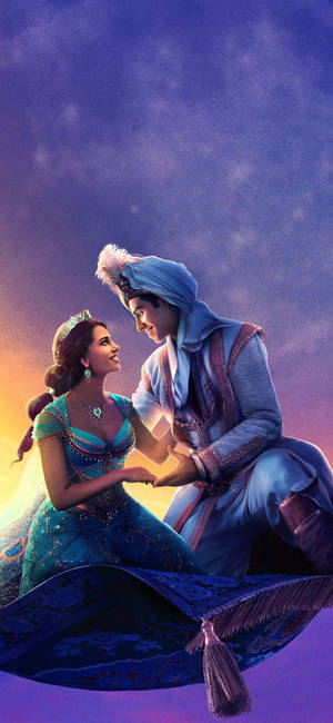 Aladdin Pidä tiukasti kiinni -taustakuva — iPhone 13 Pro Taustakuvat
