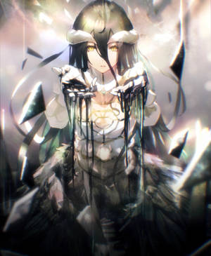 Kaunis HD Albedo Overlord -taustakuva — Galaxy Z Fold 5 Taustakuvat
