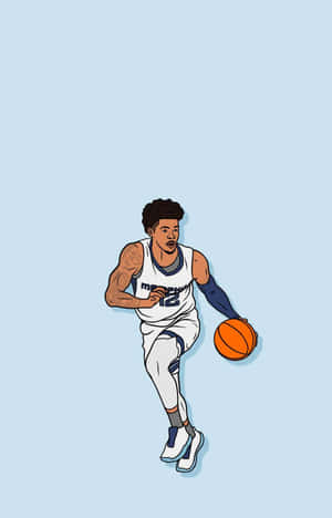 Amerikkalainen koripalloilija Tyus Jones Animaatio — Galaxy Tab A9+ Taustakuvat