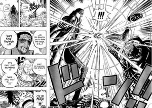 Amiraali Kizaru vastaan Rayleigh manga-paneeli taustakuva — Manga-paneeli Taustakuvat