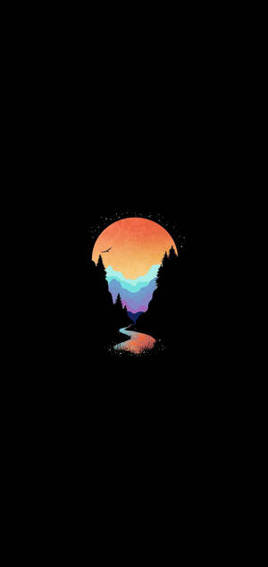 Amoled-vuoristopurot — iPhone 16 Pro Taustakuvat