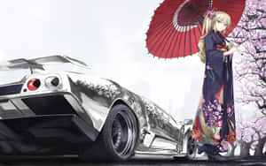 Anime-autotaustakuva — Anime auto Taustakuvat
