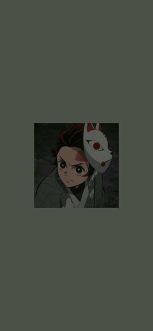 Anime-lukitusnäyttö Tanjiro Kamado — Demon slayer puhelin Taustakuvat