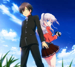 Anime pari Charlotte taustakuva — Anime pari GIF Taustakuvat