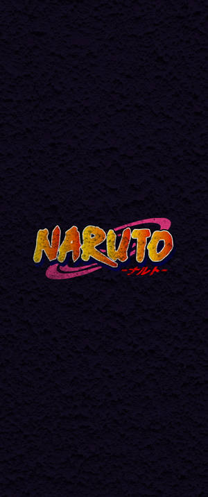 Anime-symbolit Naruto-logo mustalla — Sony Xperia Taustakuvat