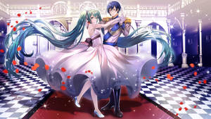 Anime-tanssi punaisella matolla -taustakuva — Anime tanssi Taustakuvat