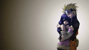 Animehaharrus Naruto ja Hinata -taustakuva — Anime halaus Taustakuvat