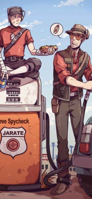 Iphone Xs Max Team Fortress 2 -taustakuva — iPhone Xs Taustakuvat