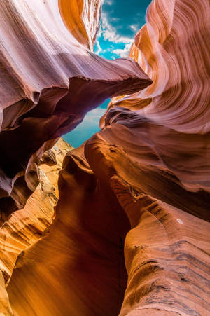 Antelope Canyon sininen taivas — Xiaomi Pad 8 Pro Taustakuvat