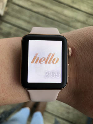 Apple Watch -glitter Hello -kellotaulu -taustakuva — Apple Watch Taustakuvat