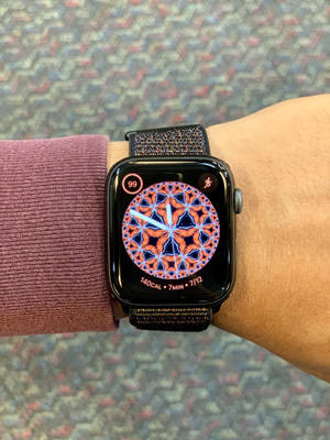 Apple Watch kaleidoskooppikuvioinen kello taustakuva — Apple Watch Taustakuvat