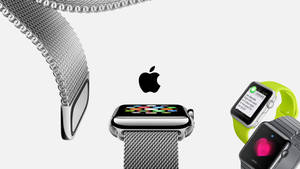Apple Watch kromattu metalliverkkoranneke taustakuva — Apple Watch Taustakuvat
