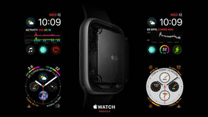 Apple Watch Series 4 -ominaisuudet -taustakuva — Apple Watch Taustakuvat