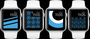 Apple Watch -siniset teemakäyttöliittymät -taustakuva — Apple Watch Taustakuvat