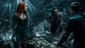 Aquaman ja Mera -elokuvakohtaus -taustakuva — Pro Display XDR Taustakuvat