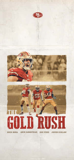 Arik Armstead Gold Rush -julisteessa — Vivo X300 Ultra Taustakuvat