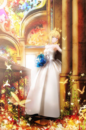 Artoria Pendragonin hääpuku -taustakuva — 2:3 Taustakuvat