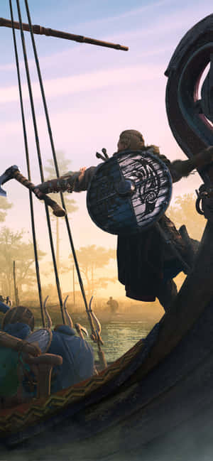 iPhone XS Max Assassin's Creed Valhalla -taustakuva — Huawei nova Taustakuvat