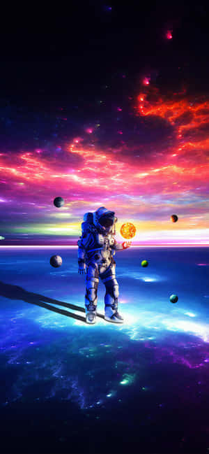 Astronautti iPhone — Pixel 10 Pro XL Taustakuvat