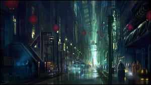 Anime Cityn kuvia — Anime kaupunki Taustakuvat