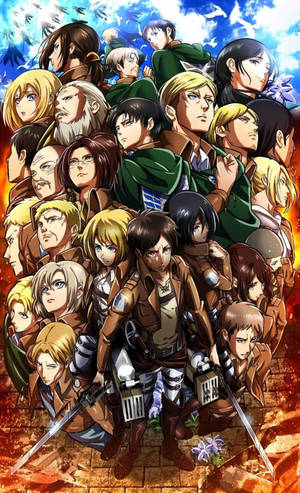Attack on Titan 4K Päänäyttelijät — Huawei MatePad Mini Taustakuvat