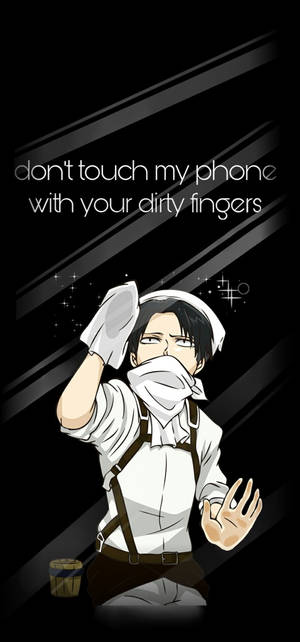 Attack On Titan -hahmot Levi Screen -taustakuva — iPhone 18 Pro Taustakuvat